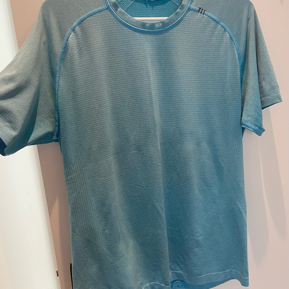 lululemon athletica Blue Short Sleeve Performance Tee